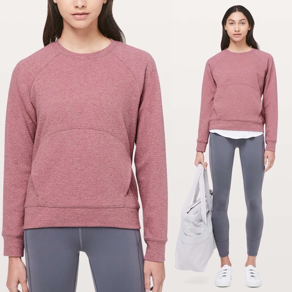 Lululemon Catch A Moment Crew Merlot